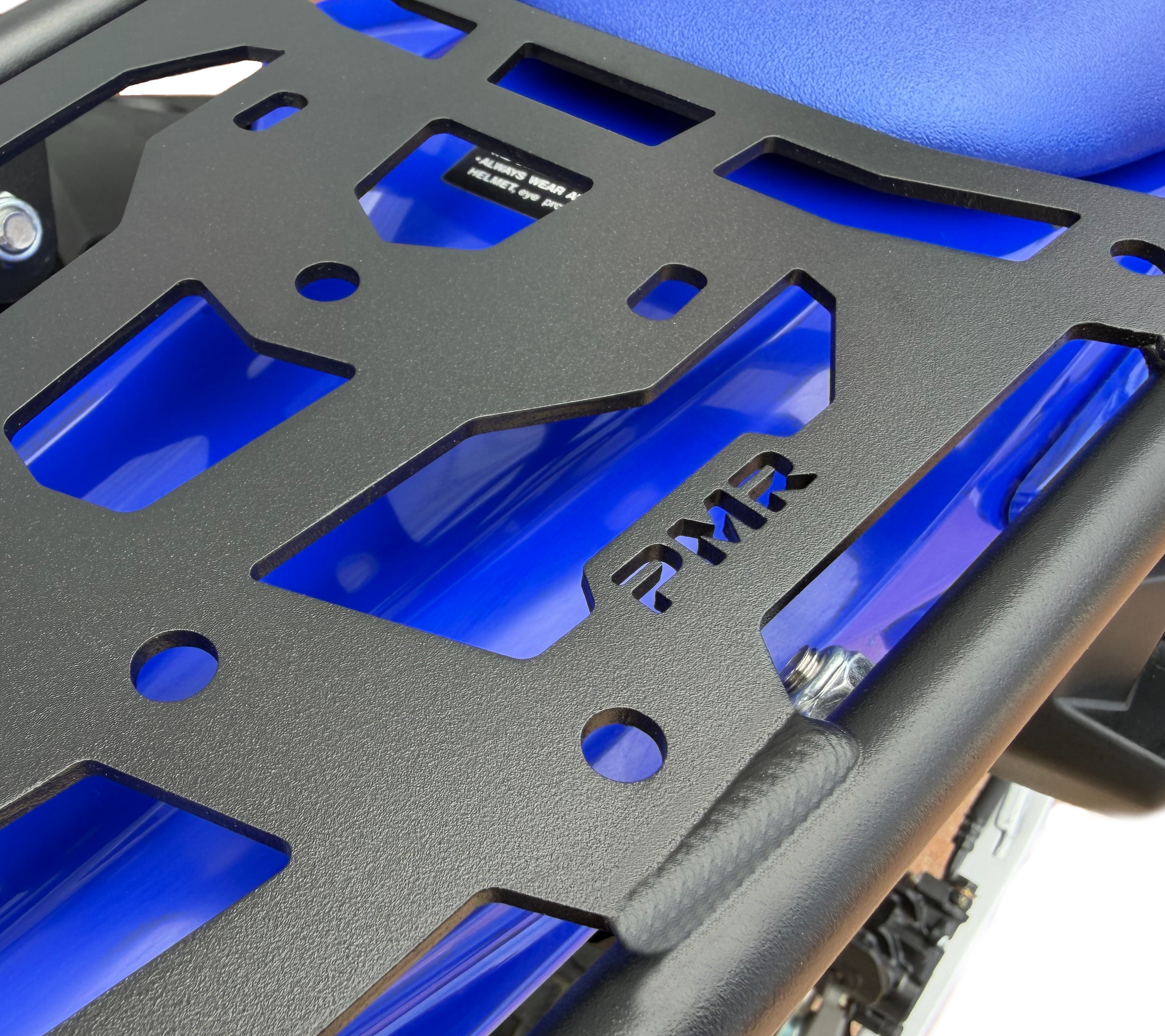 WR125R rear luggage rack logo